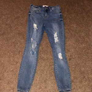 ripped Kendall & Kylie jeans
